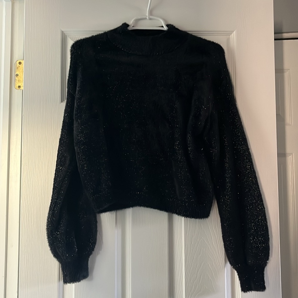 Black sparkly sweater